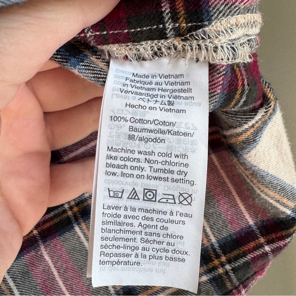 MADEWELL Flannel Shirt-Jacket in Tartan Plaid | XL | 100% Cotton - EUC! - Picture 10 of 12